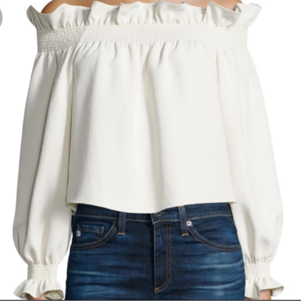 Diane von Fursnteburg Georgie Off the Shoulder Top small nwt